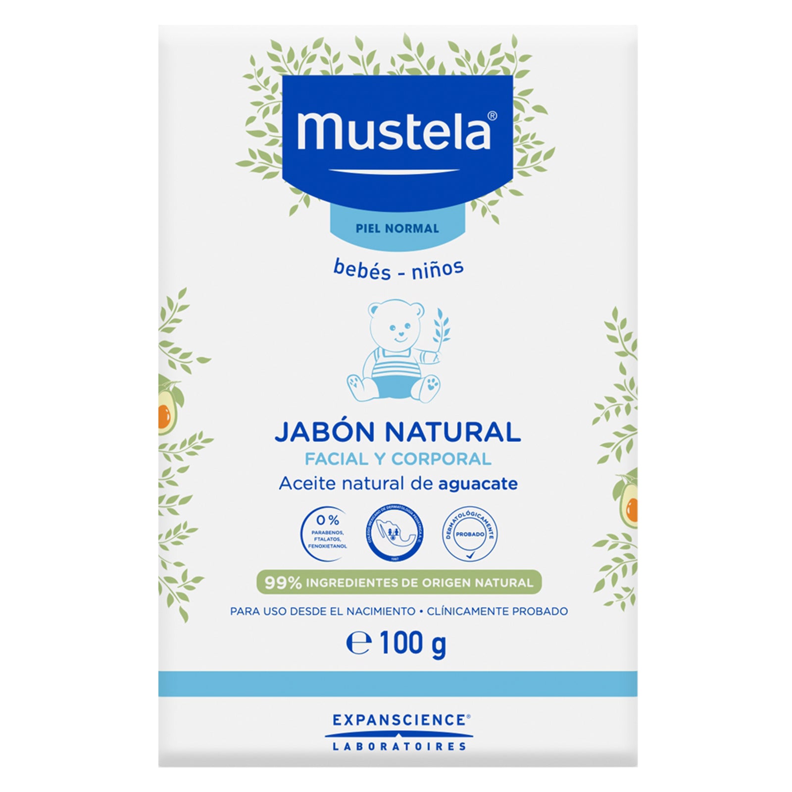 MUSTELA JABON NATURAL FACIAL CORPORAL 100G