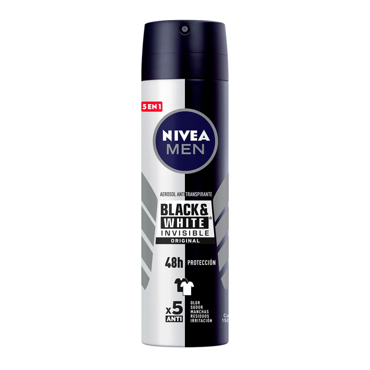 DESODORANTE NIVEA MEN AER BLACK & WHAITE 150ML