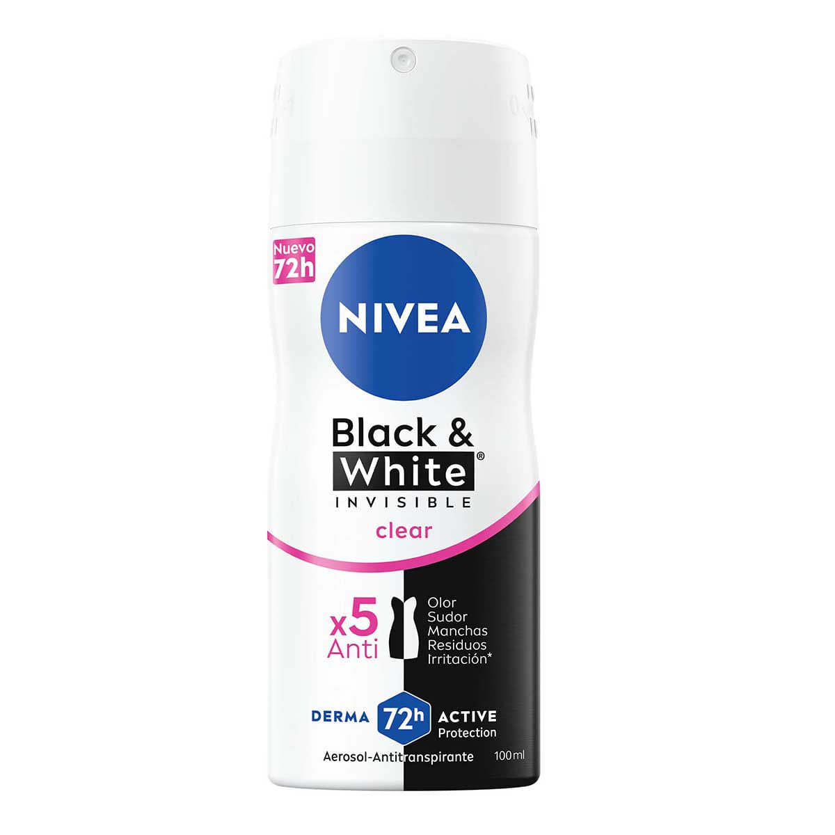 DESODORANTE NIVEA WOM AER BLACK & WHITE 100ML