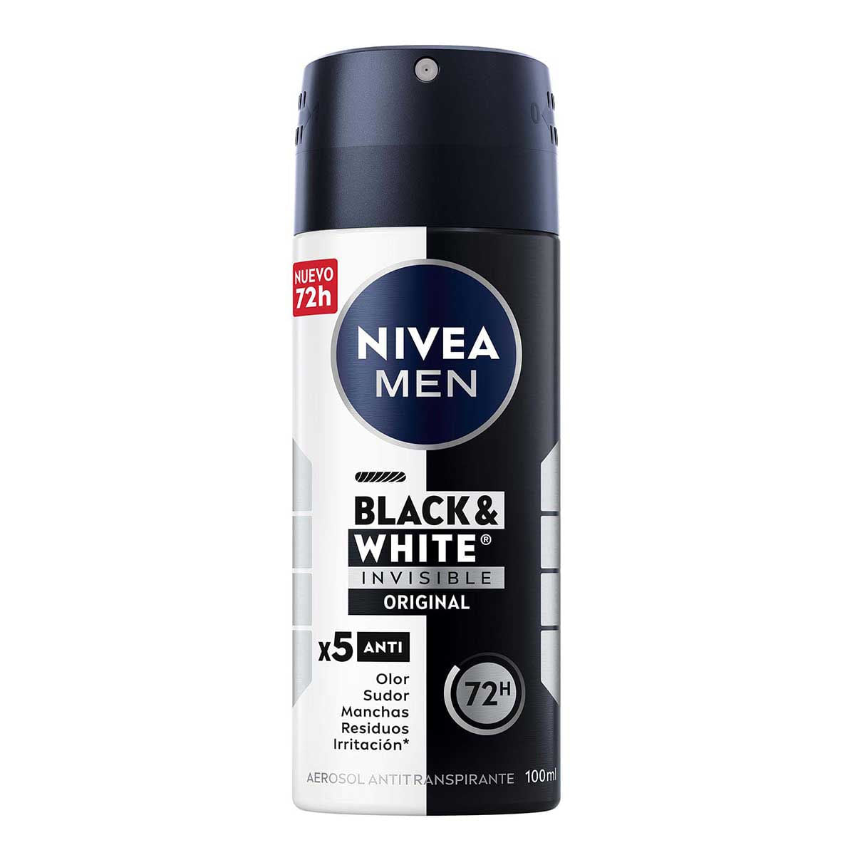DESODORANTE NIVEA MEN AER BLACK & WHITE 100ML