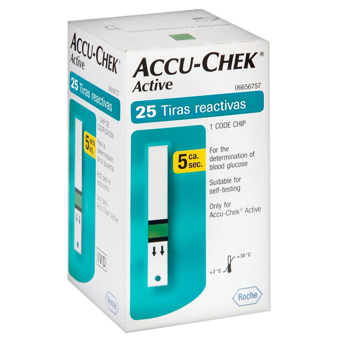 ACCU-CHEK ACTIVE TIRAS REACTIVAS C/25