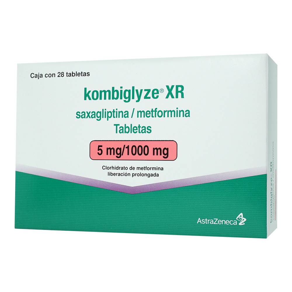 KOMBIGLYZE XR 5/1000MG TABLETAS C/28