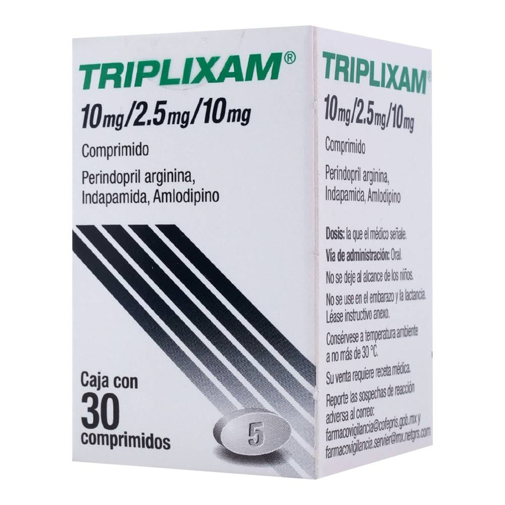 TRIPLIXAM 10/2.5/10MG COMPRIMIDOS C/30