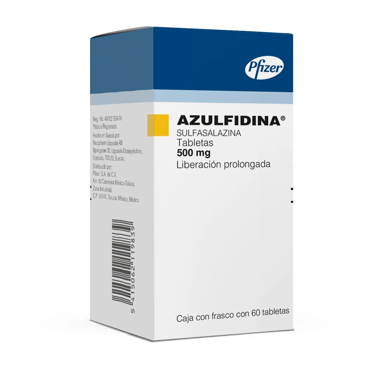 AZULFIDINA 500MG TABLETAS C/60