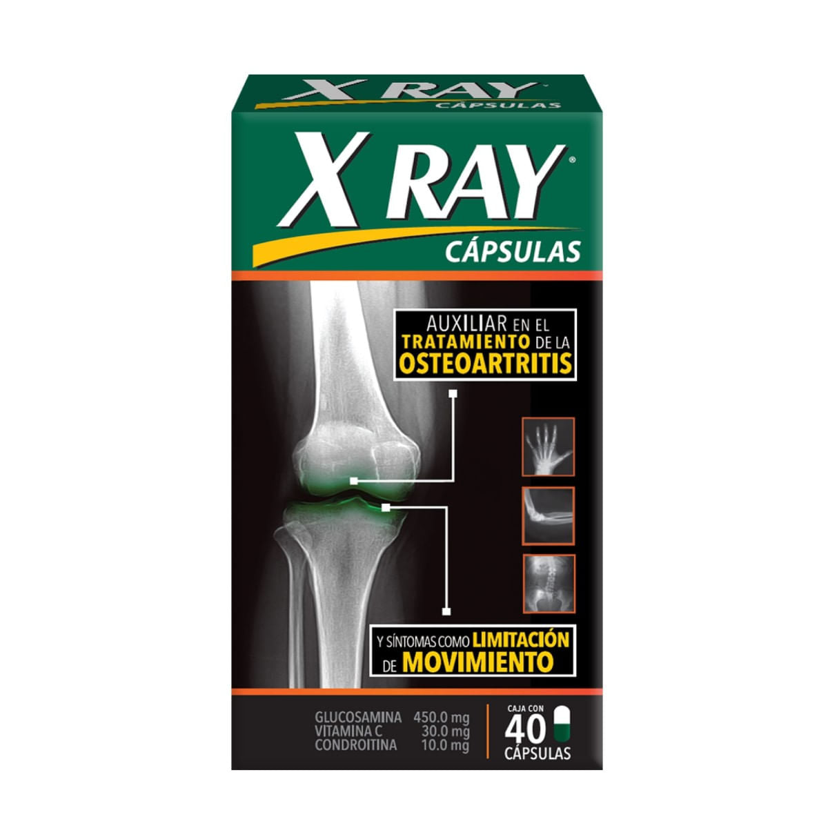 X-RAY 450/10/30MG CAPSULAS C/40