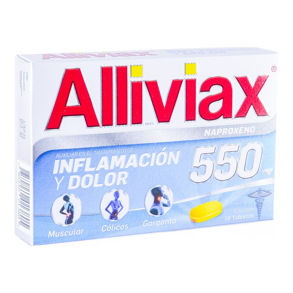 ALLIVIAX 550MG TABLETAS C/10