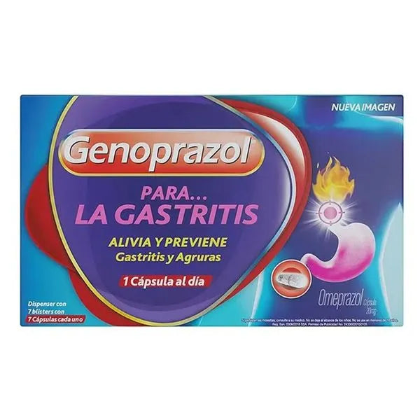 GENOPRAZOL 20MG EXH CAPSULAS C/49