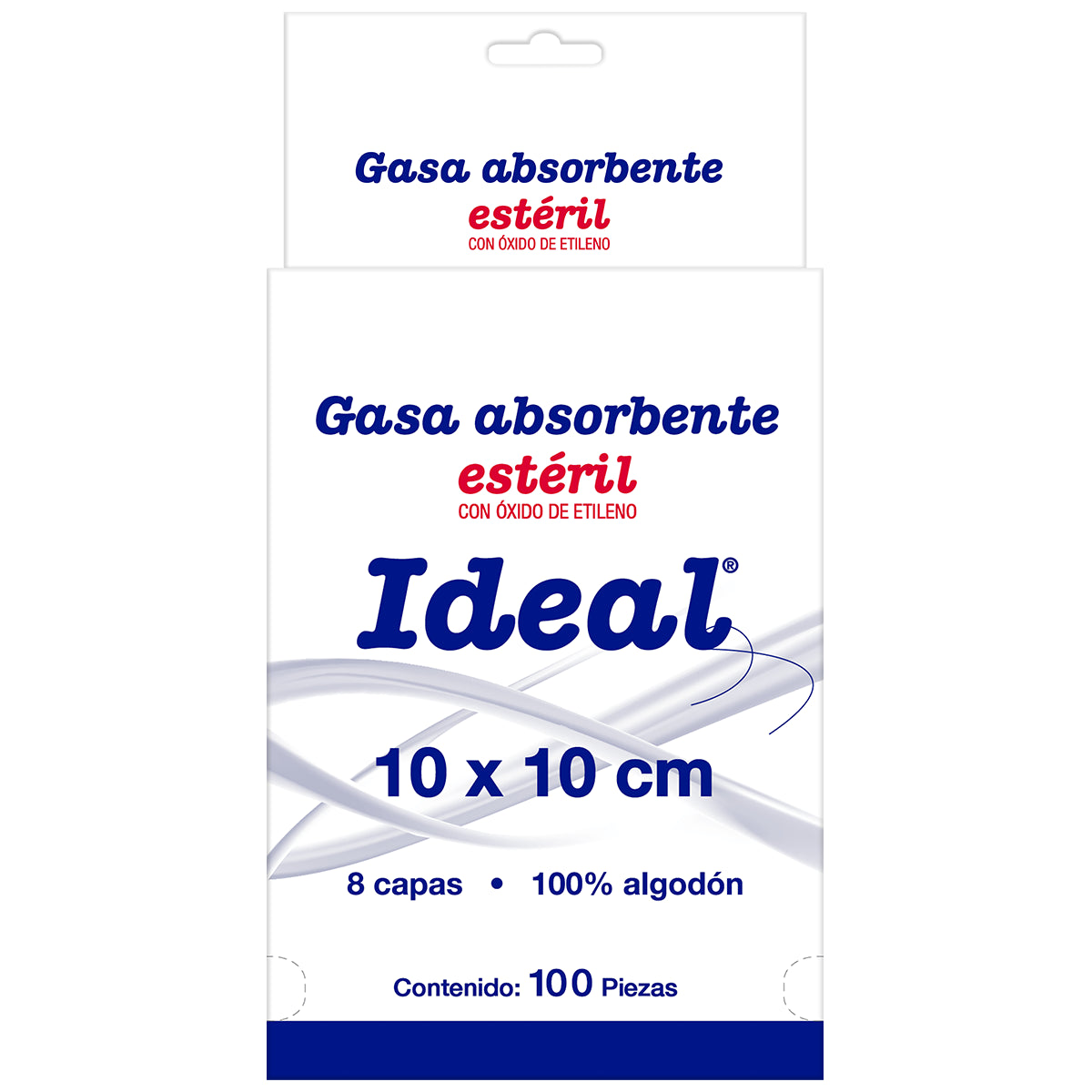 GASA IDEAL ESTERIL 10X10CM C/100 *
