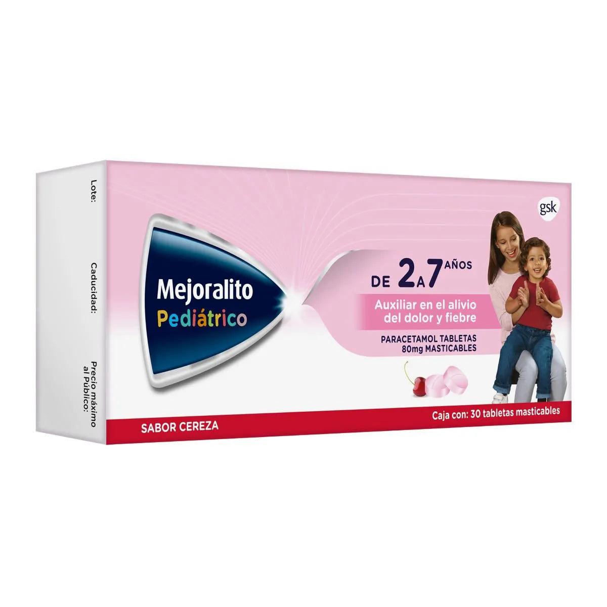 MEJORALITO PEDIATRICO 80MG TABLETAS C/30