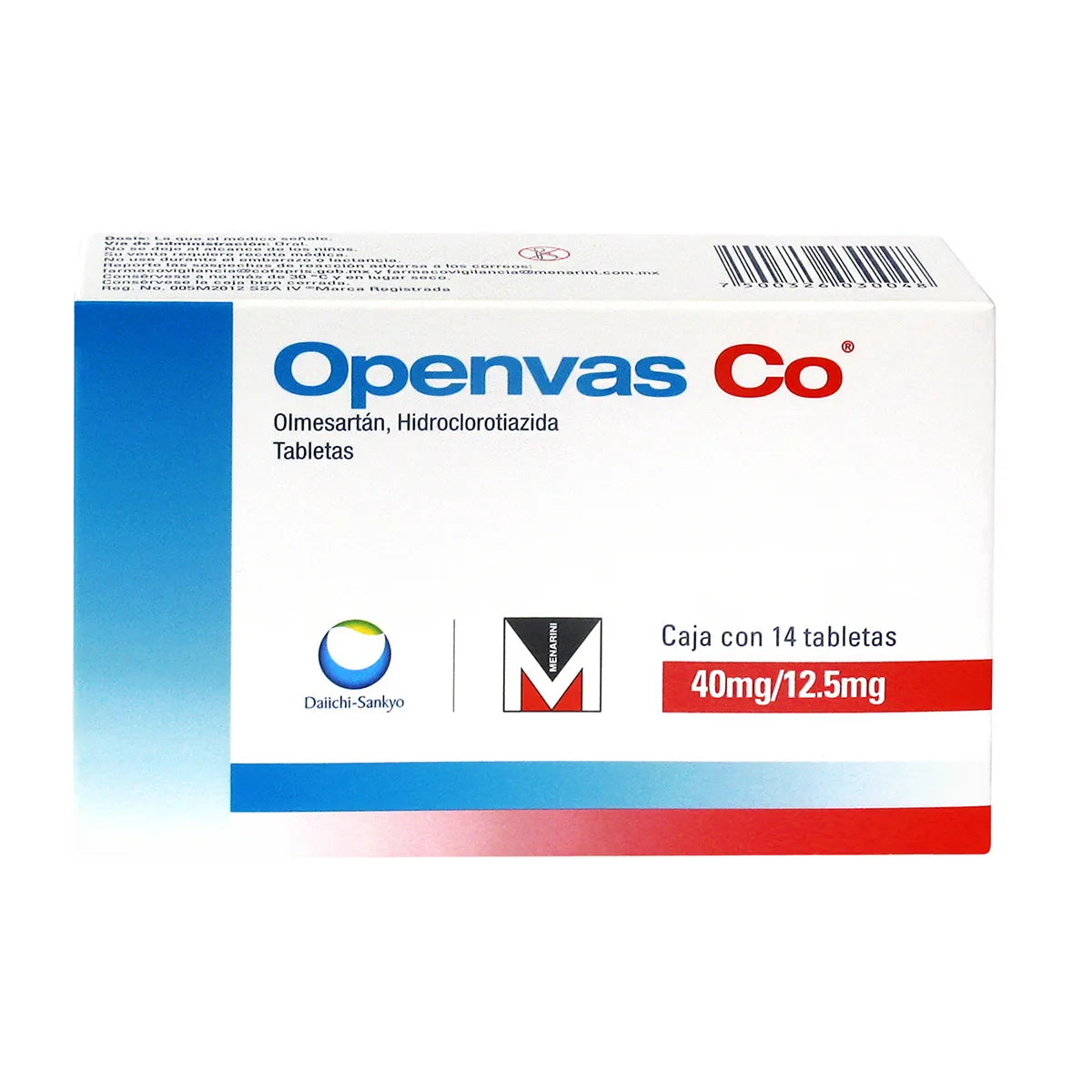 OPENVAS CO 40/12.5MG TABLETAS C/14