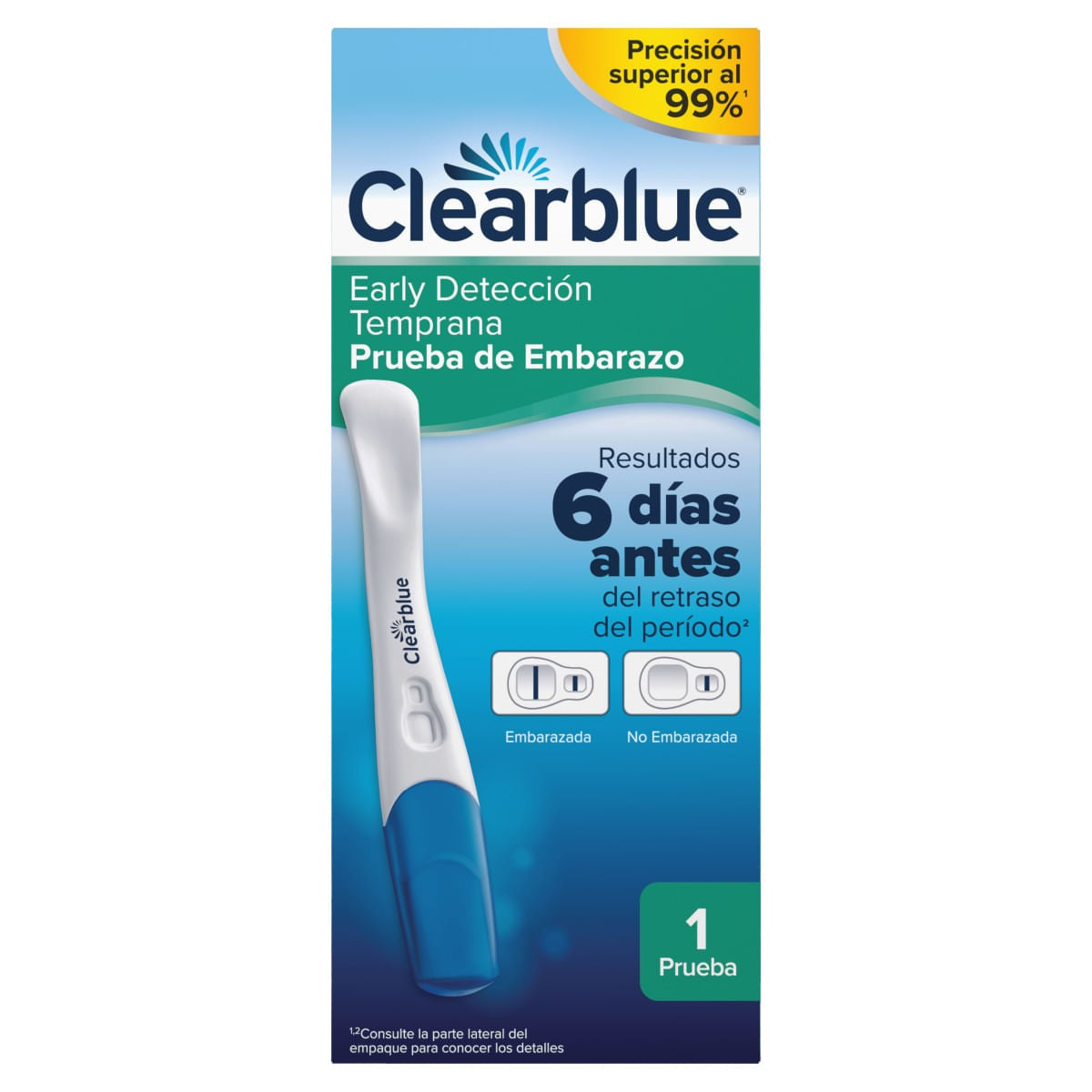 PRUEBA EMBARAZO CLEARBLUE DETECCION TEMPRANA C/1