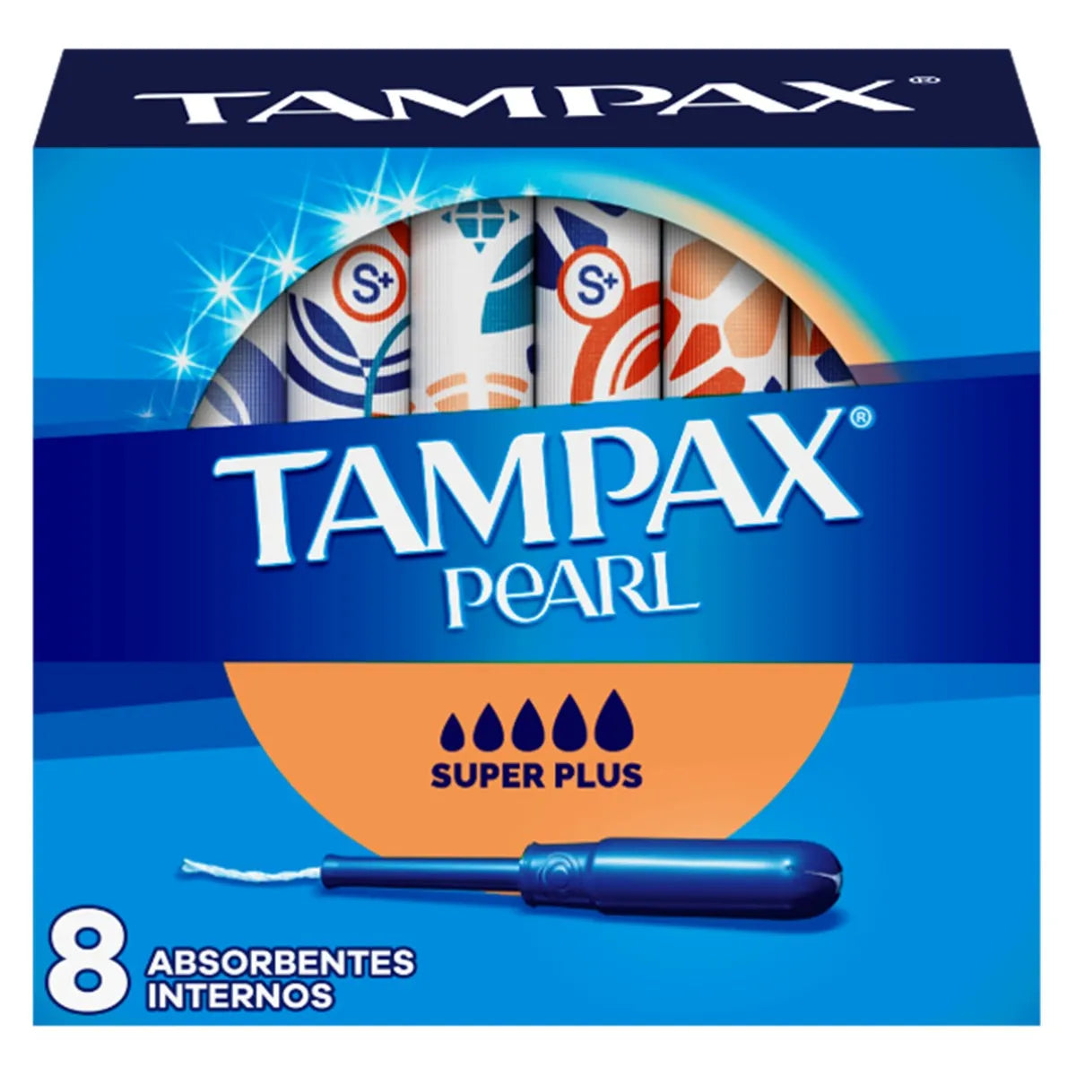 TAMPONES TAMPAX PEARL SUPER PLUS C/8