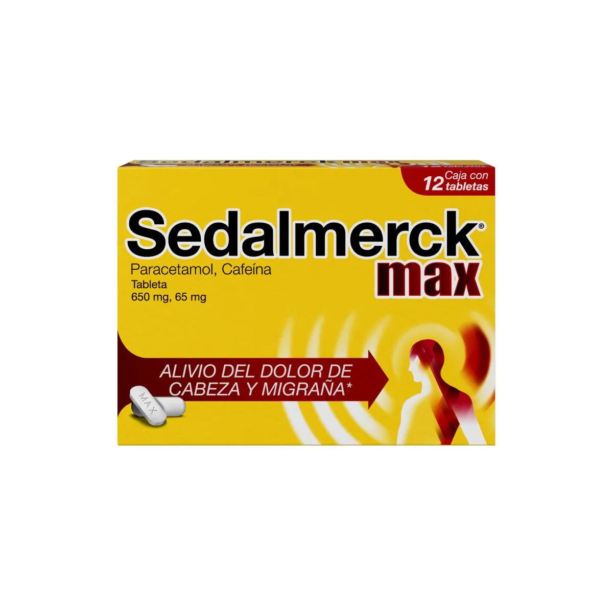 SEDALMERCK MAX 650/65MG BLISTER TABLETAS C/12