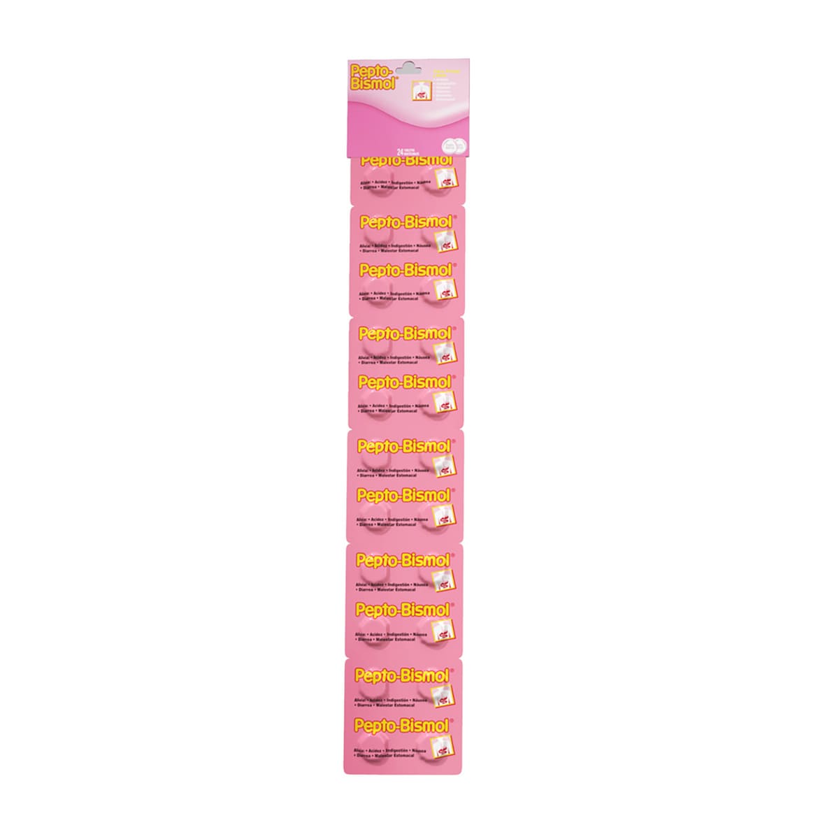 PEPTO-BISMOL TABLETAS TIRA C/24