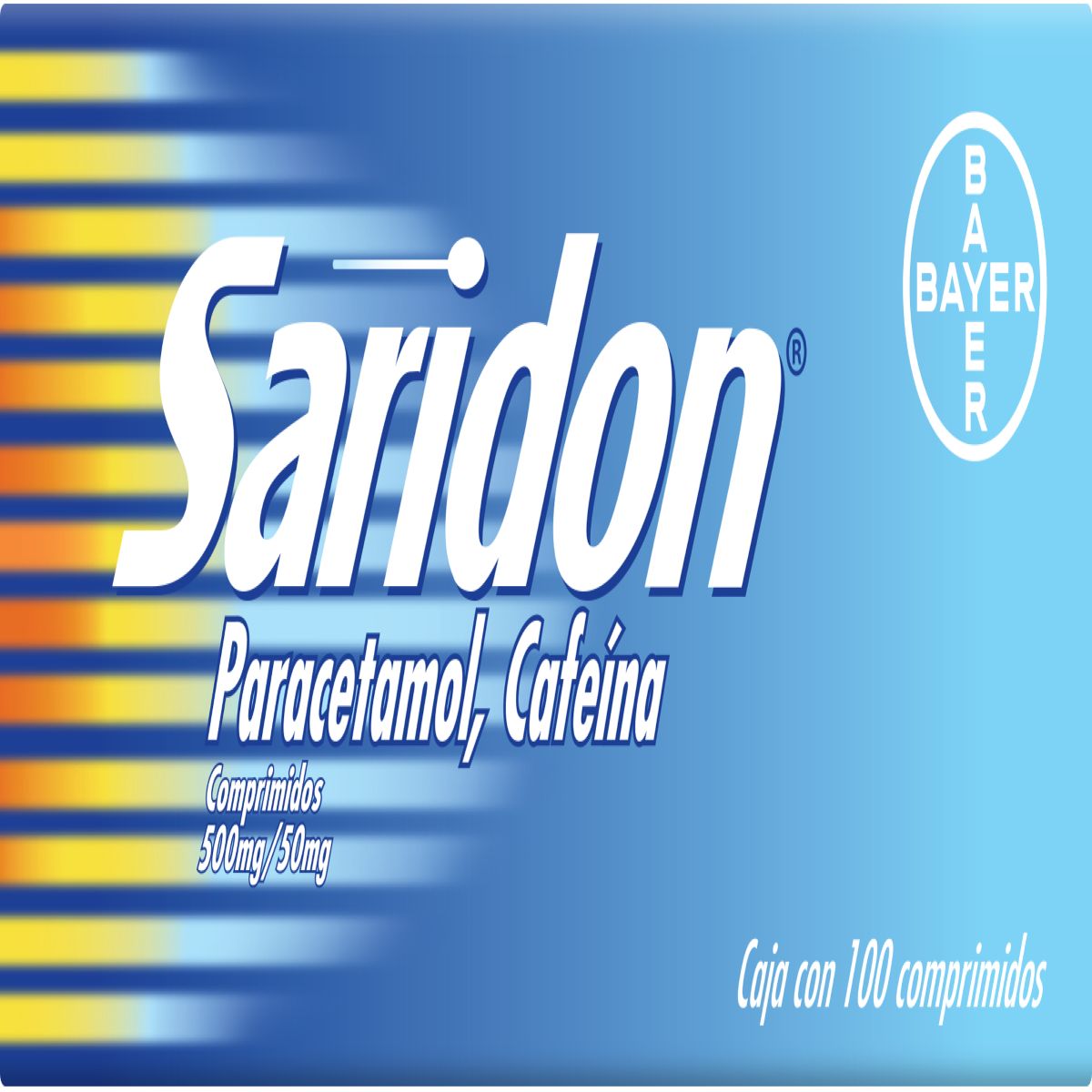 SARIDON 500/50MG COMPRIMIDOS C/100