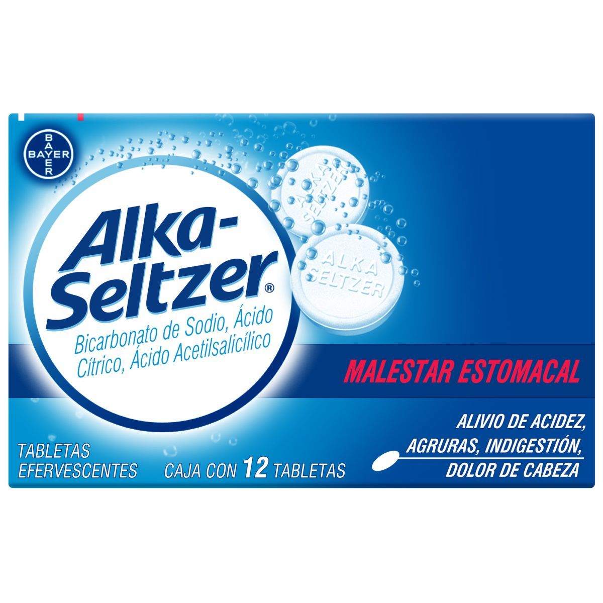 ALKA-SELTZER TABLETAS C/12