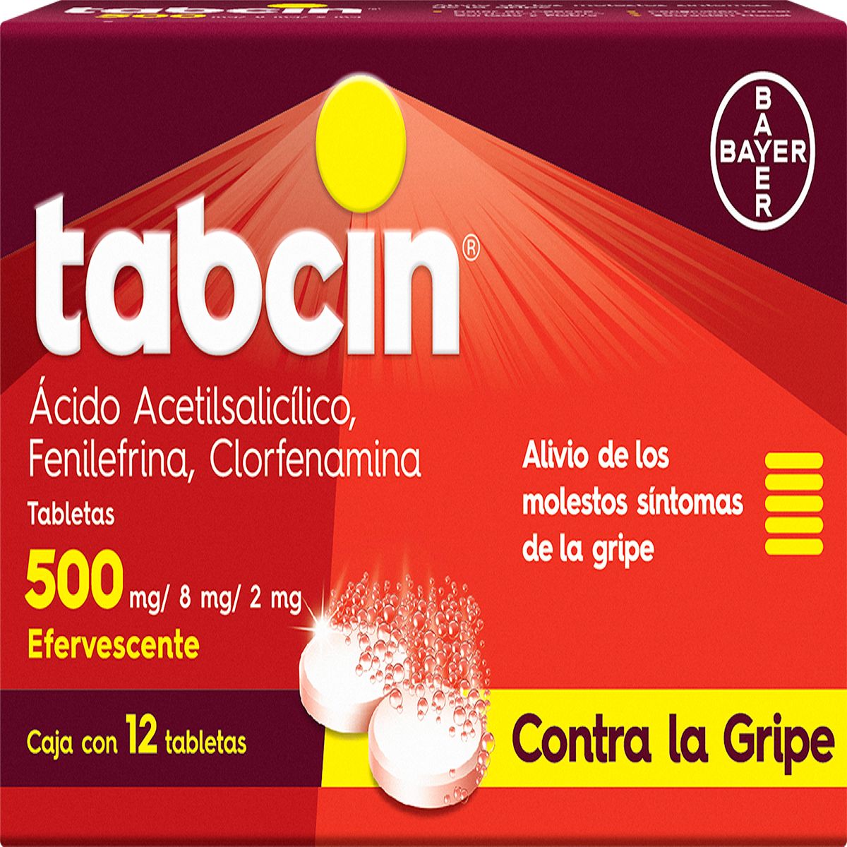 TABCIN 500 TABLETAS EFERV C/12