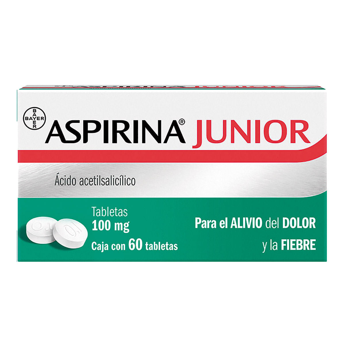 ASPIRINA JR 100MG TABLETAS C/60