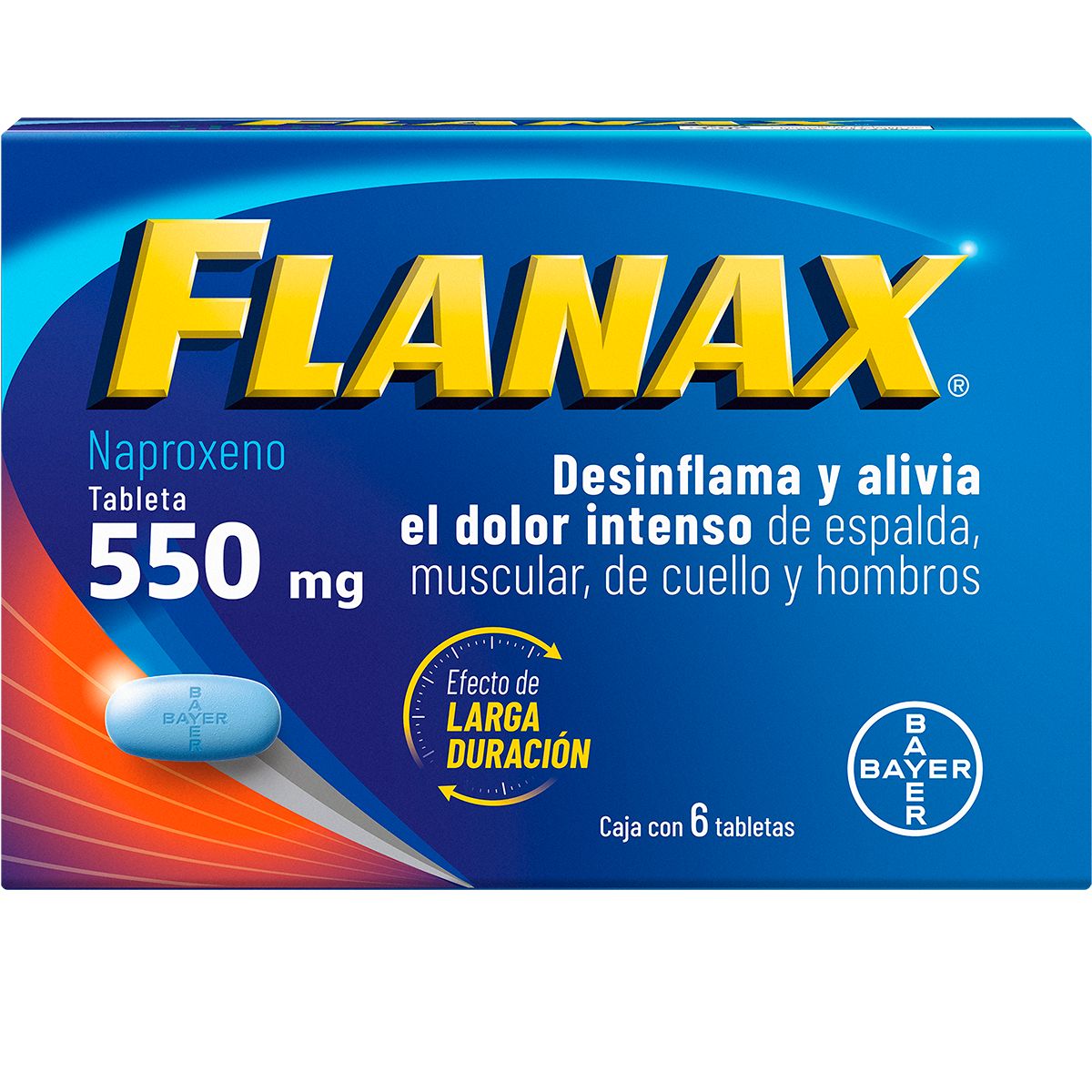 FLANAX 550MG TABLETAS C/6