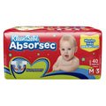 PAÑAL KLEENBEBE ABSORSEC 3 MED C/40