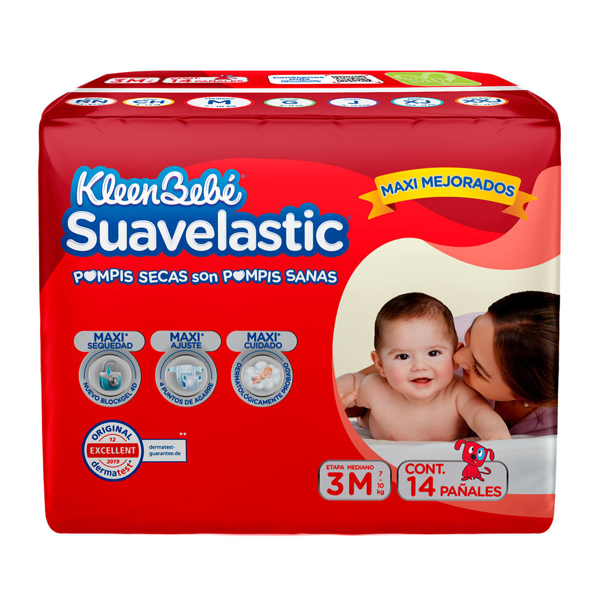 PAÑAL KBB SUAVELASTIC E3 MEDIANO C/14 *
