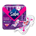 TOALLAS SANITARIAS SABA NOCTURNA C/ALAS C/8