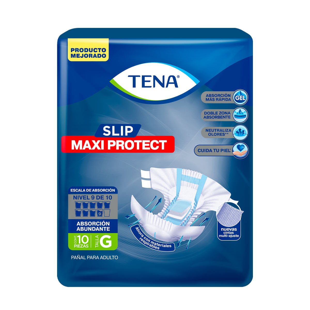 PAÑAL TENA SLIP GRANDE C/10