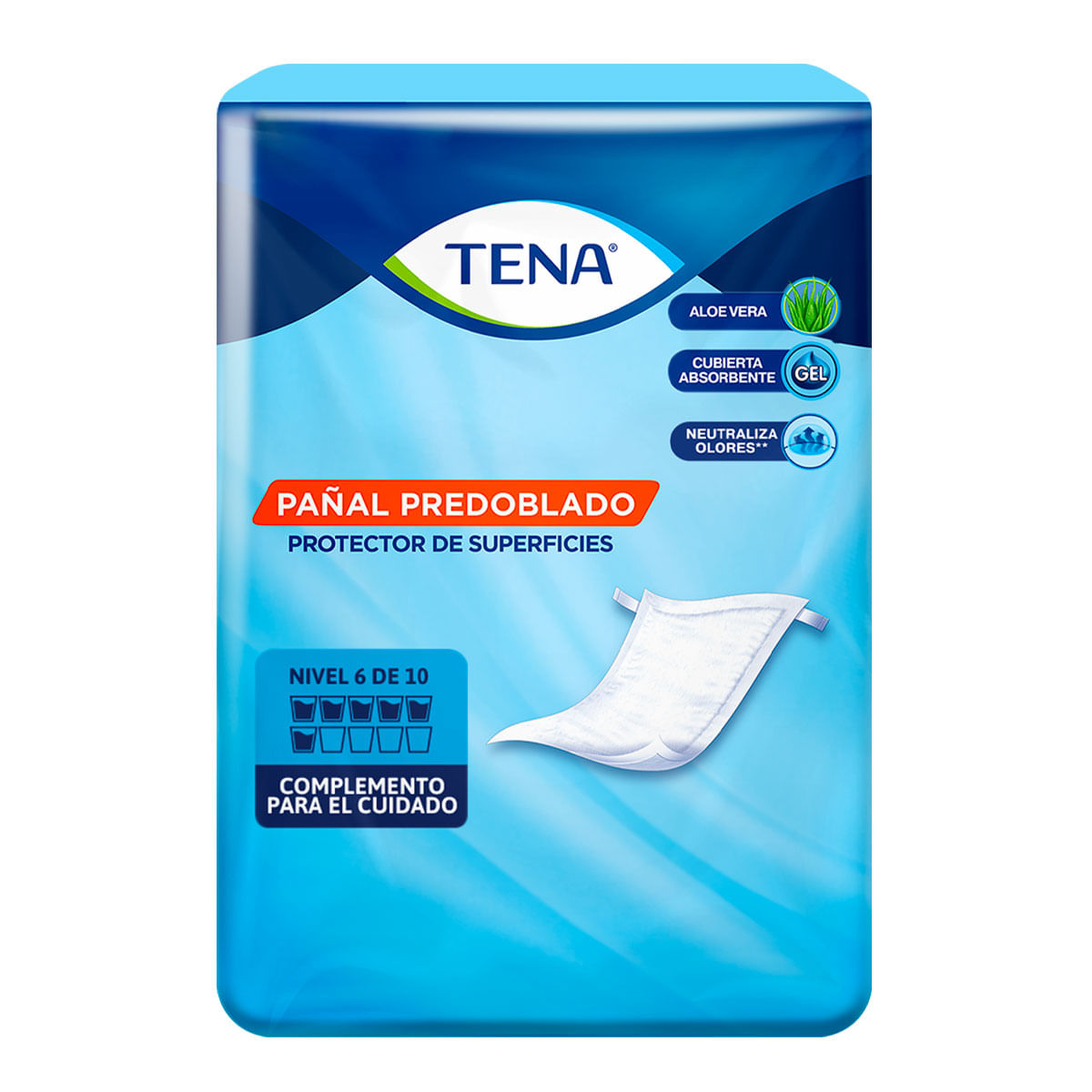 PAÑAL TENA-PREDOBLADO UNITALLA C/10