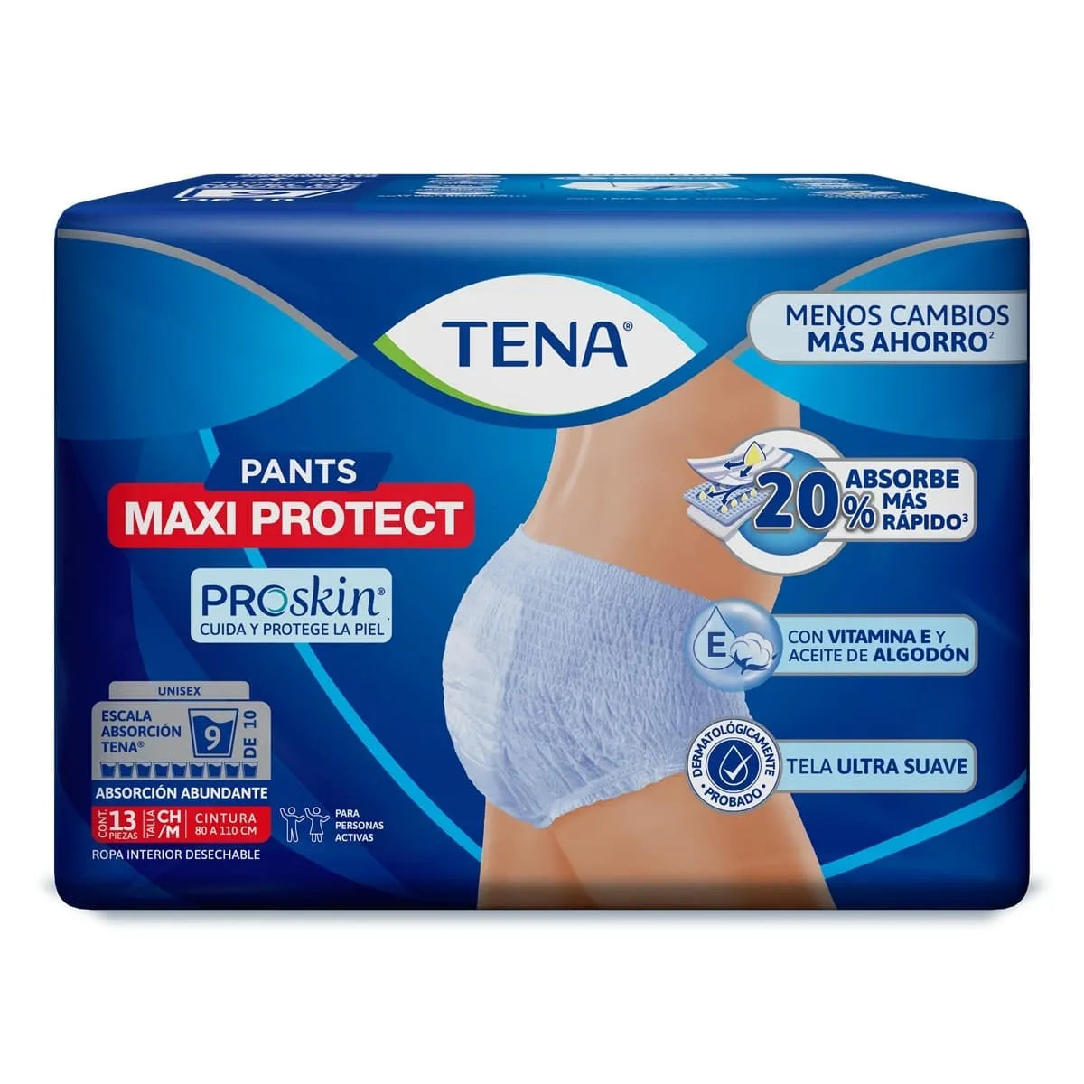 CALZON TENA PANTS MAXI PROTECT CH/MED C/13 *
