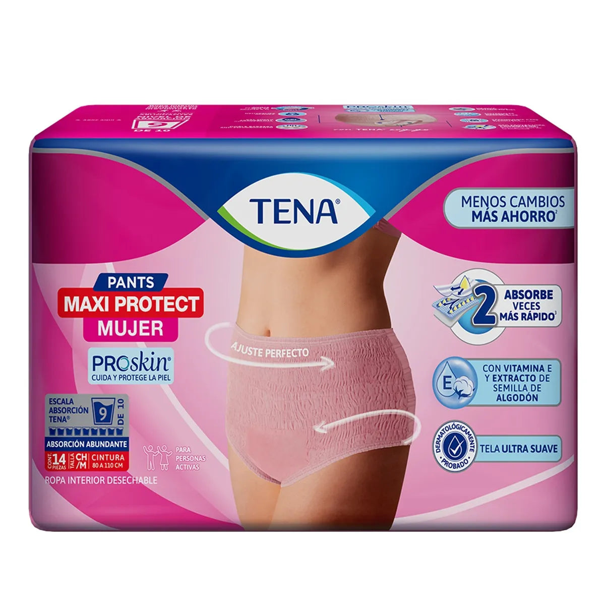 CALZON TENA PANTS MUJER MEDIANO C/14 *