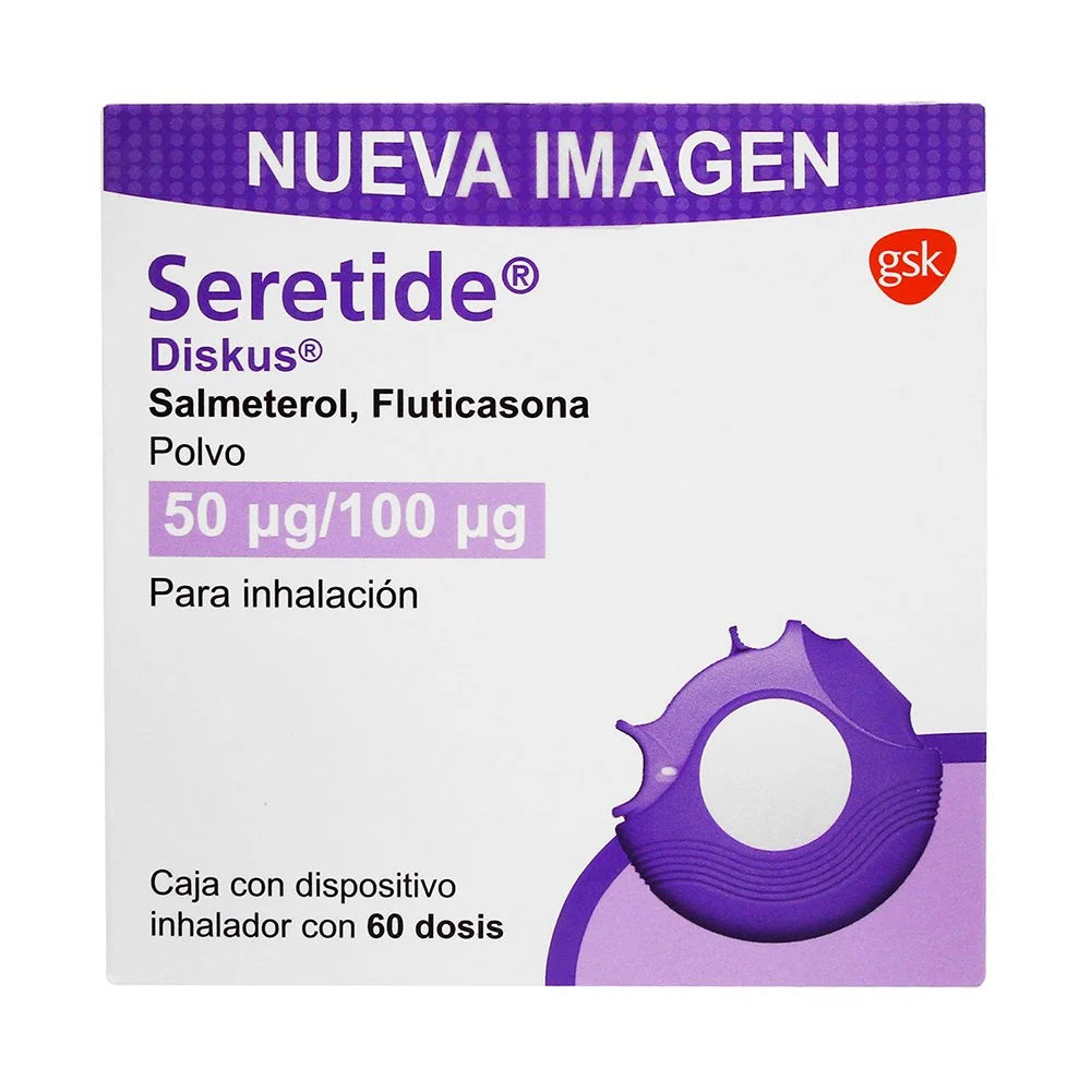 SERETIDE DISKUS 50/100MCG INHALACION 60 DOSIS