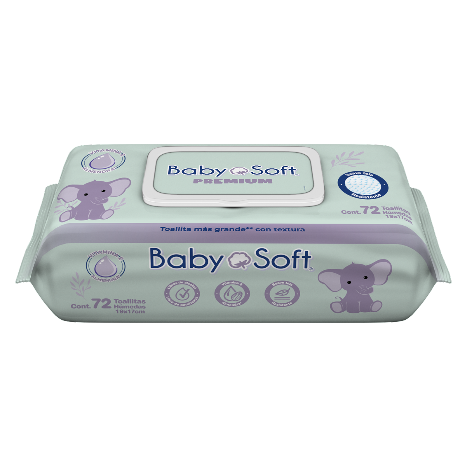 TOALLAS HUMEDAS BABY SOFT PREMIUM C/72