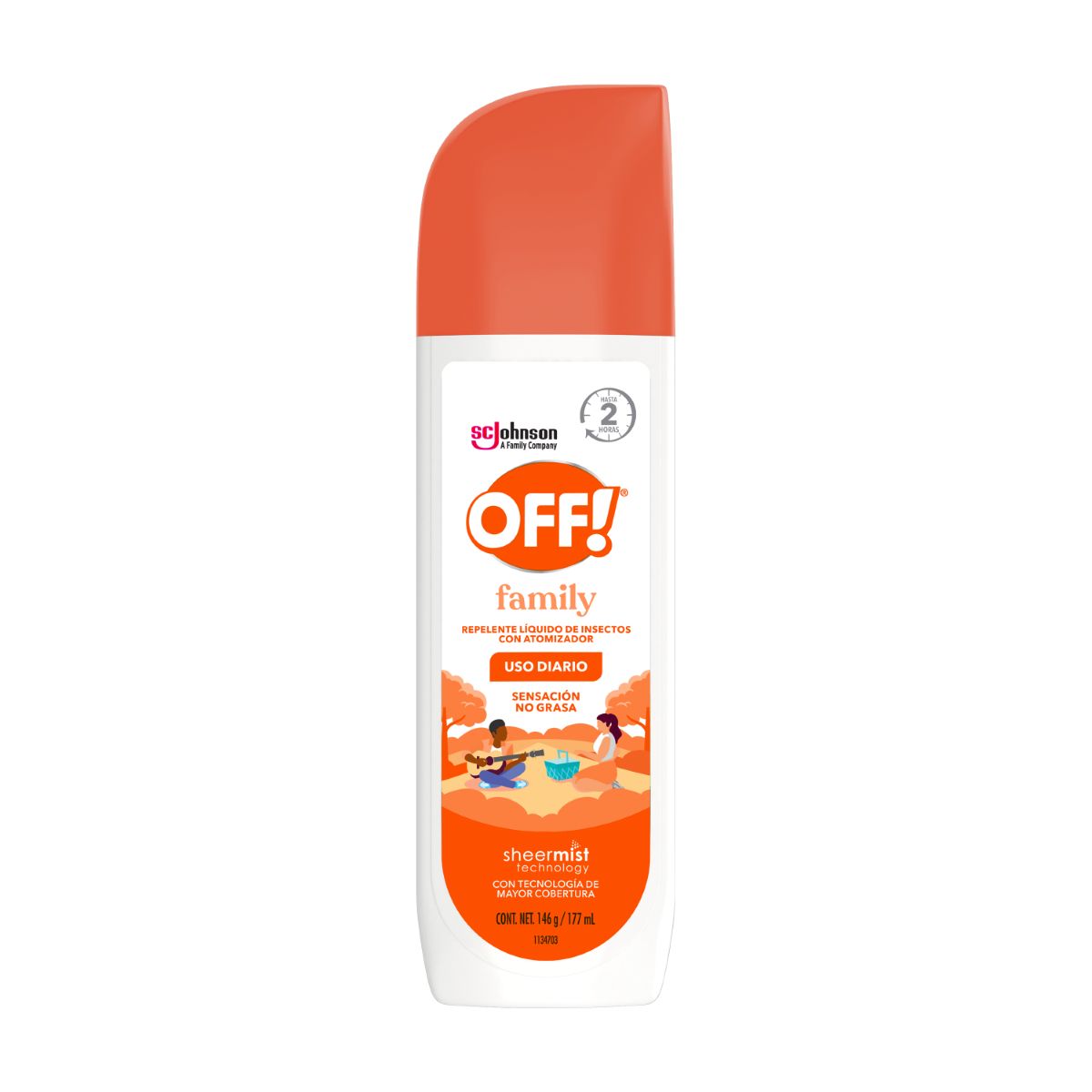 REPELENTE OFF FAMILY LIQUIDO 177ML