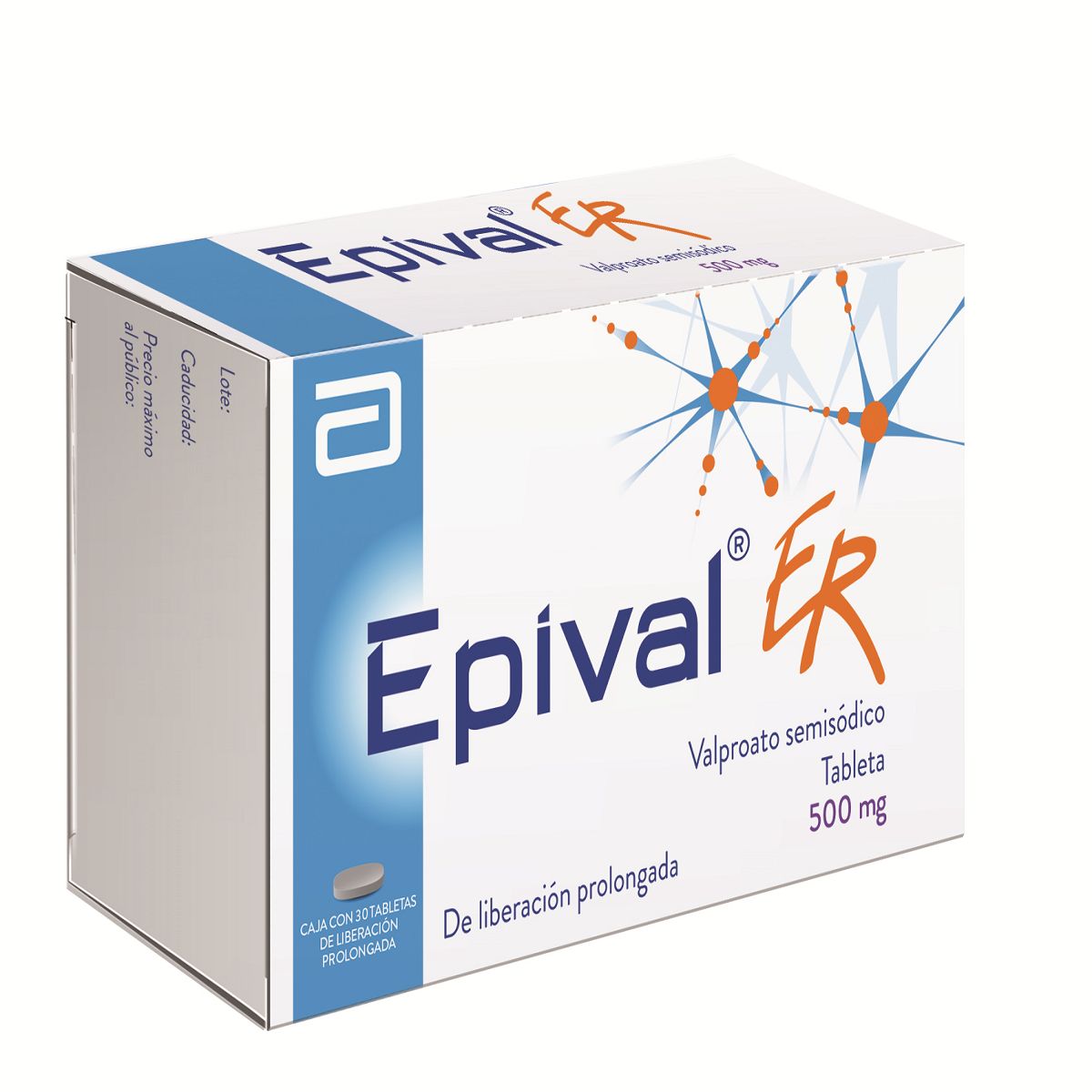 EPIVAL ER 500MG TABLETAS LP C/30