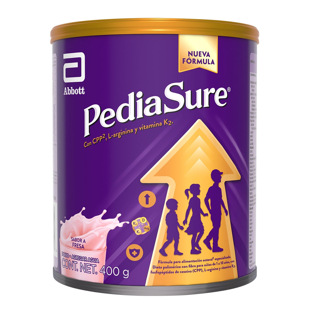 PEDIASURE PLUS POLVO FRESA 400G