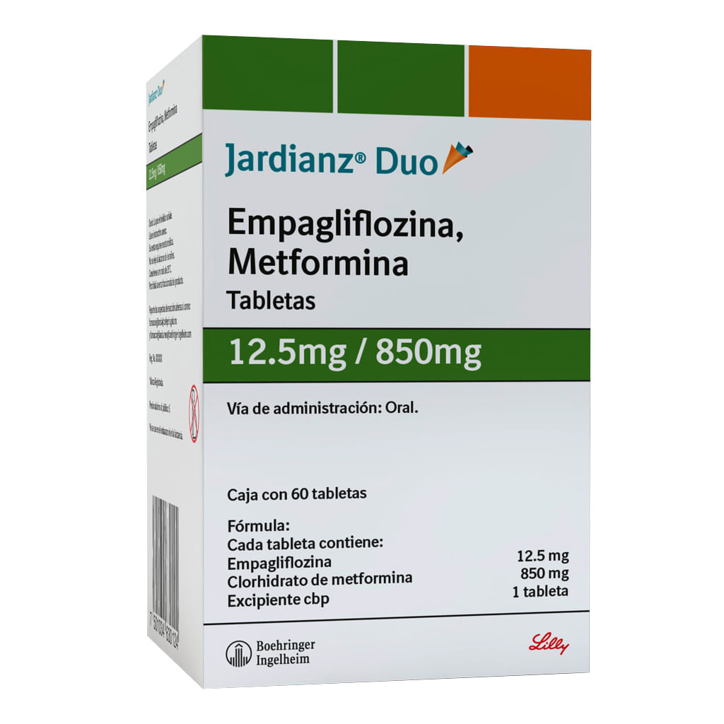 JARDIANZ DUO 12.5/850MG TABLETAS C/60