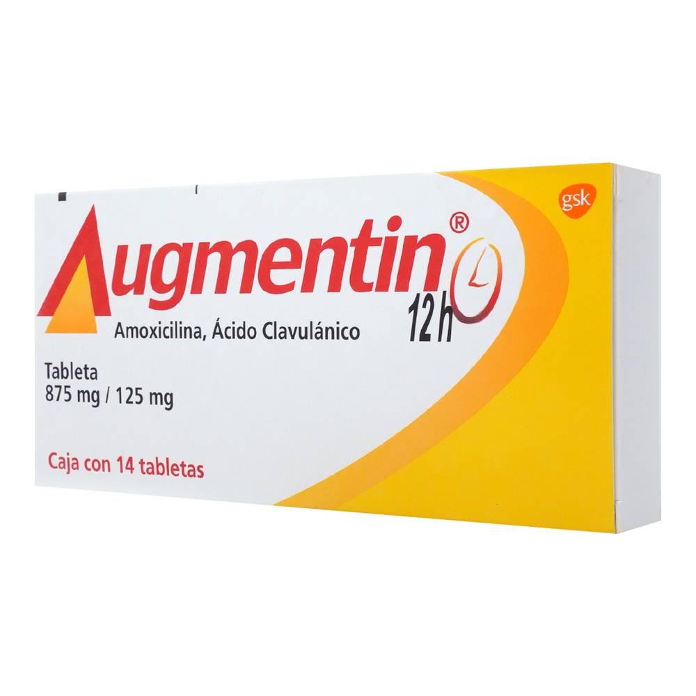 AUGMENTIN 12H 875/125MG TABLETAS C/14