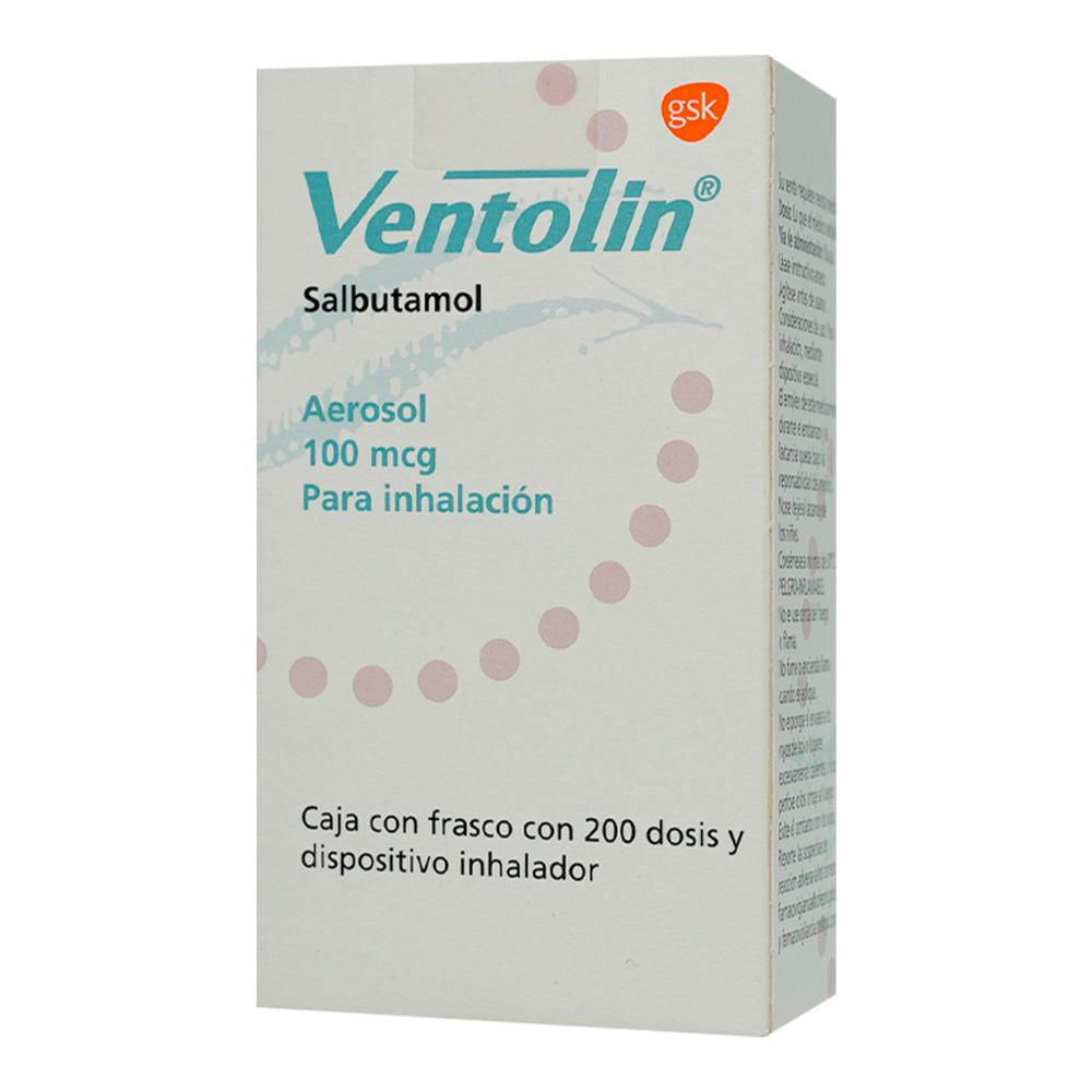 VENTOLIN 100MCG AEROSOL INHALACION 200 DOSIS