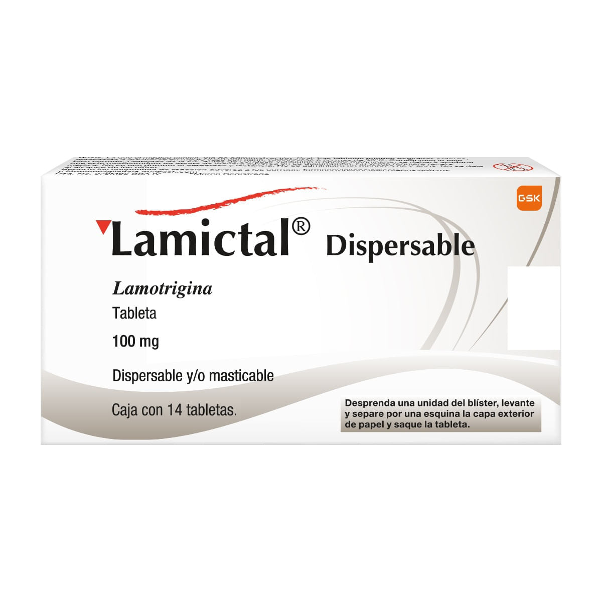 LAMICTAL DISPER 100MG TABLETAS C/14