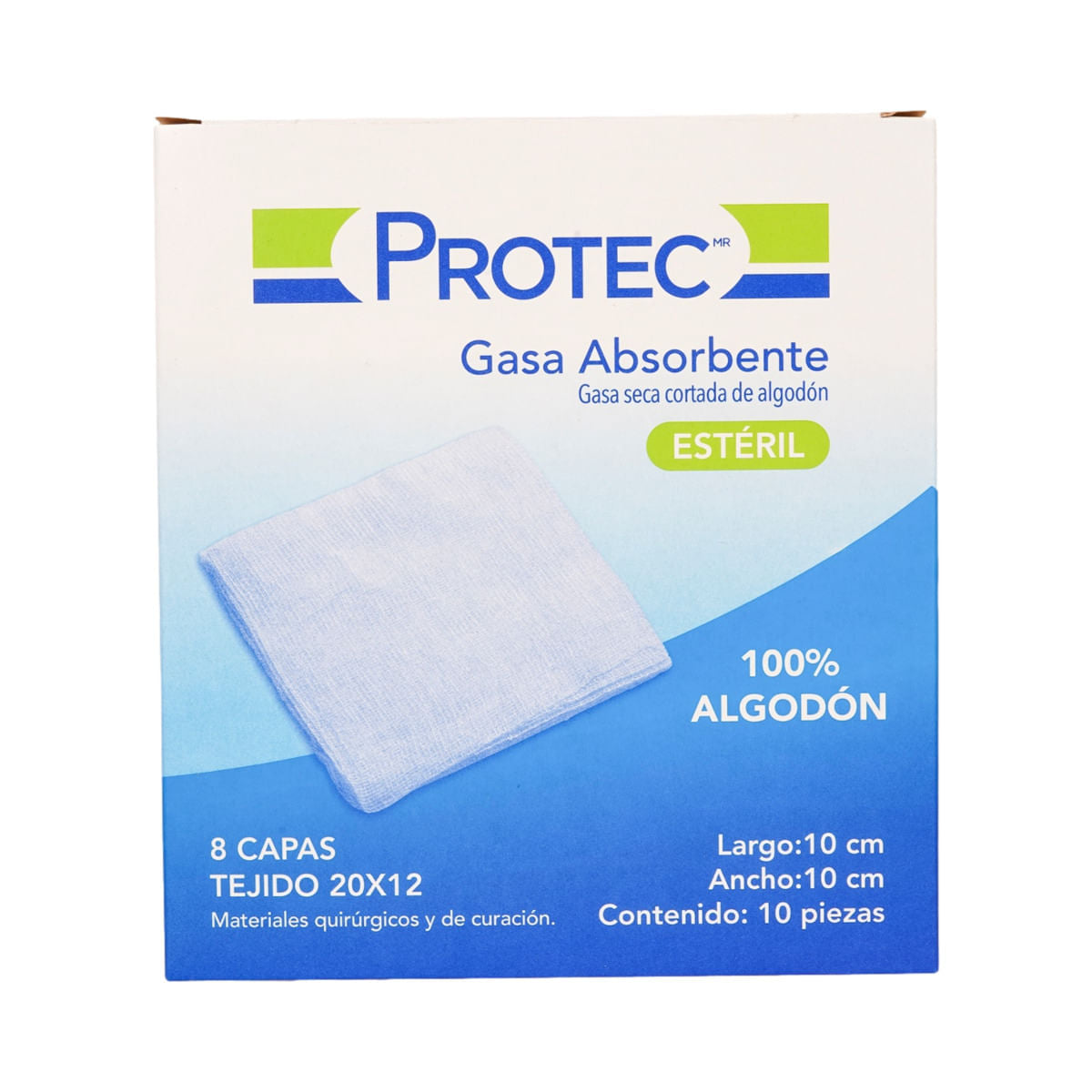GASA PROTEC ESTERIL 10X10CM C/10