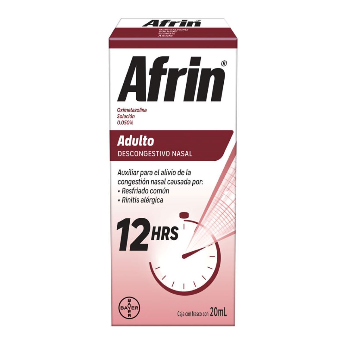 AFRIN ADULTO 12HRS 0.050% SPRAY 20ML