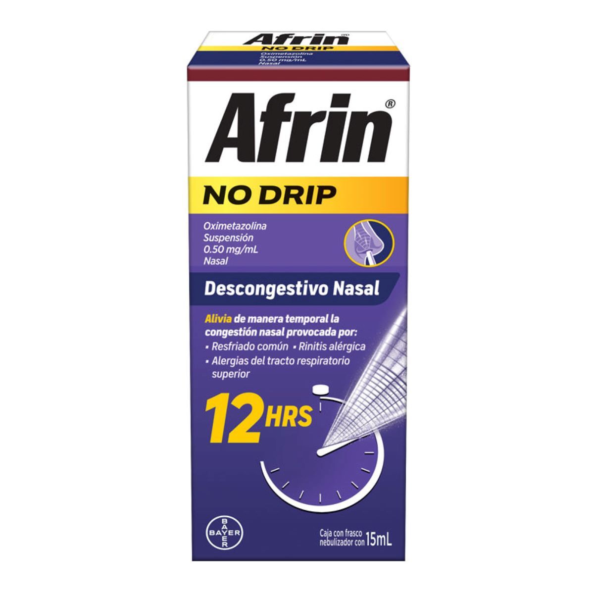 AFRIN NO DRIP 12H SOLUCION NASAL 15ML
