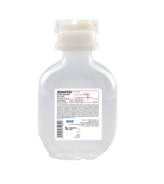 QUINOFRES 500MG/100ML INYECTABLE 100ML (GI)