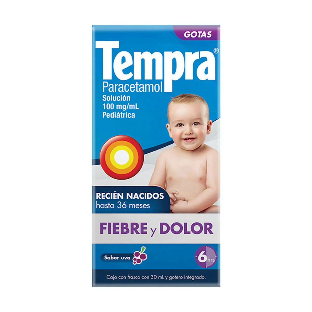 TEMPRA 100MG/ML GOTAS PEDIATRICO 30ML