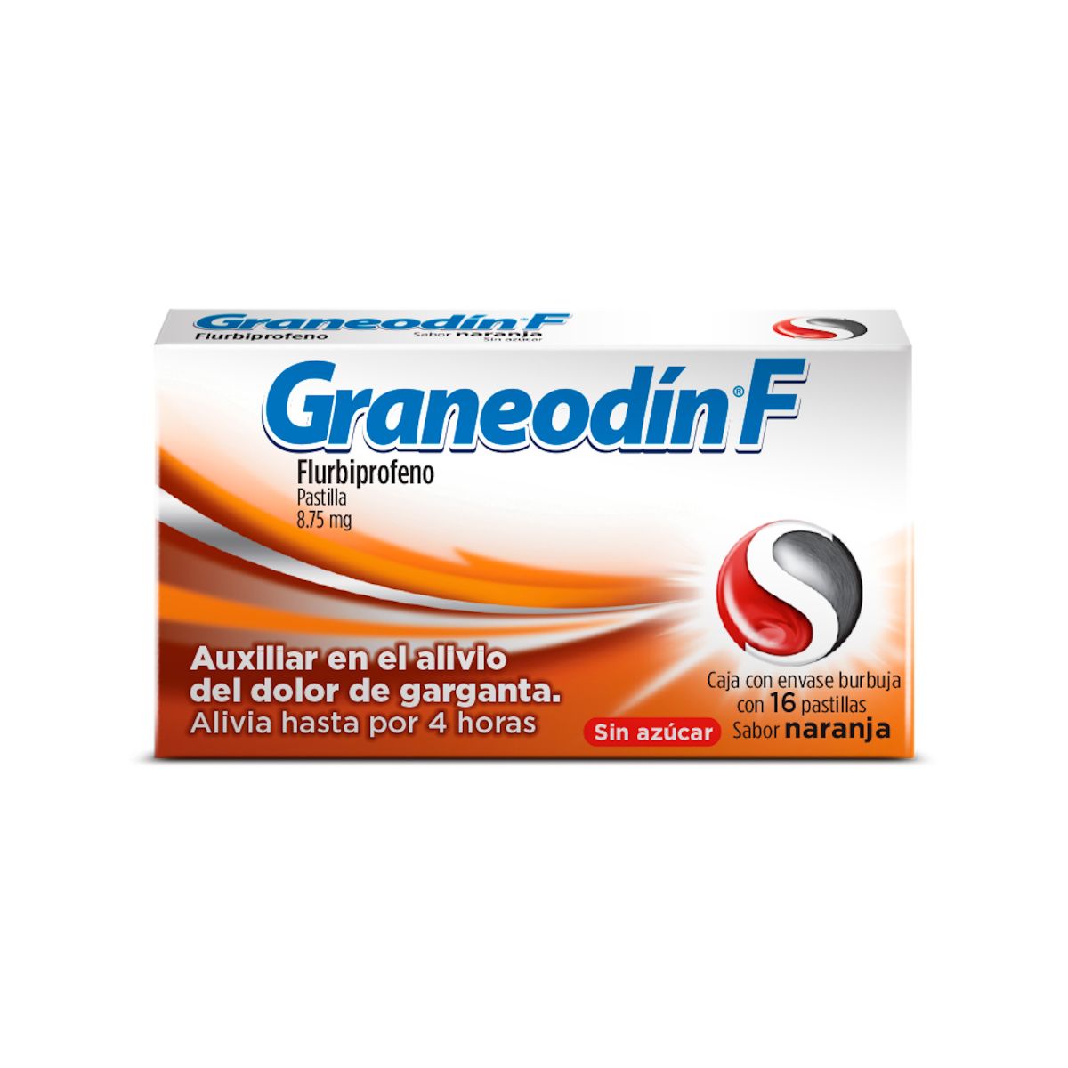 GRANEODIN F 8.75MG NARANJA S/AZUCAR PASTILLAS C/16