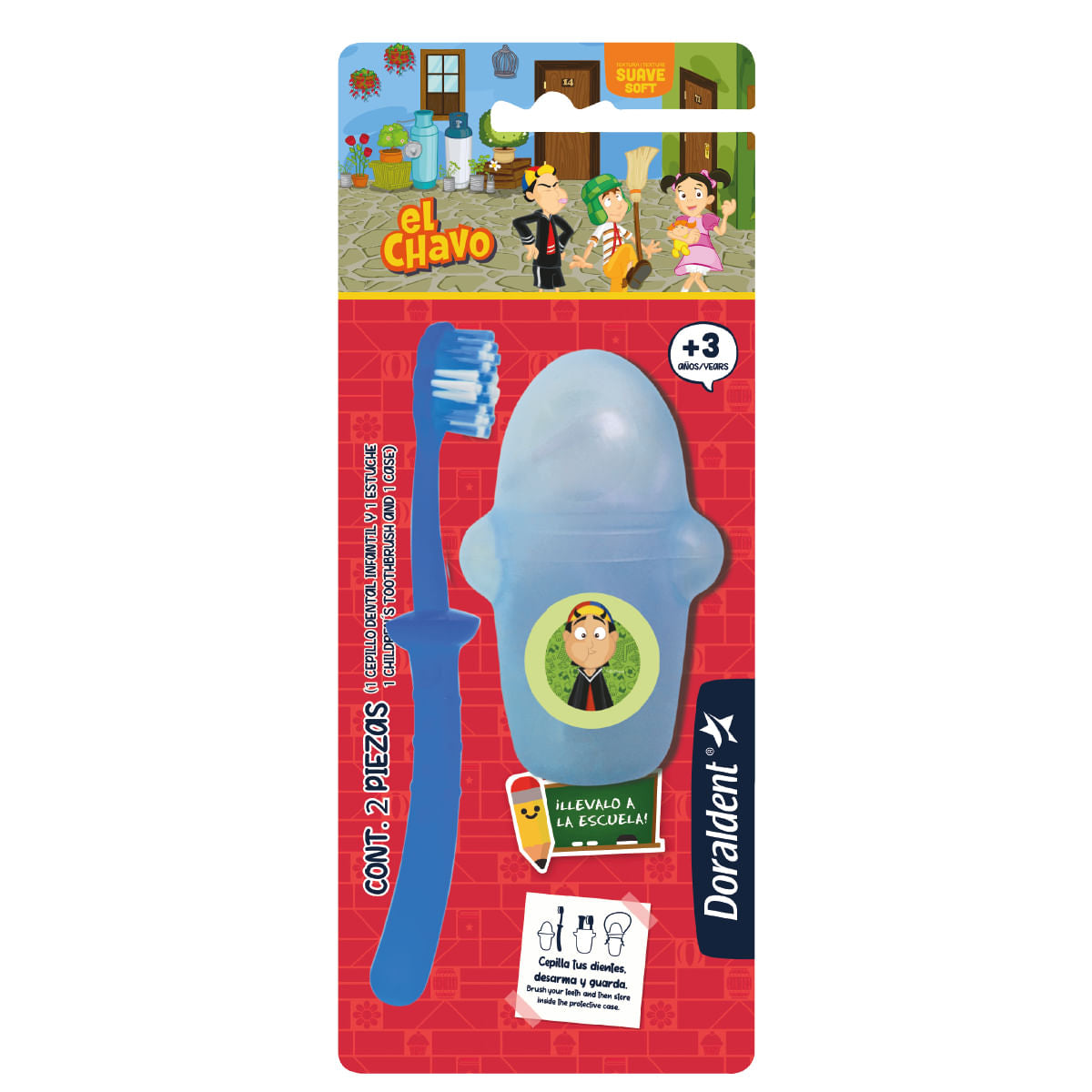 CEPILLO DENTAL DORALDENT EL CHAVO + ESTUCHE