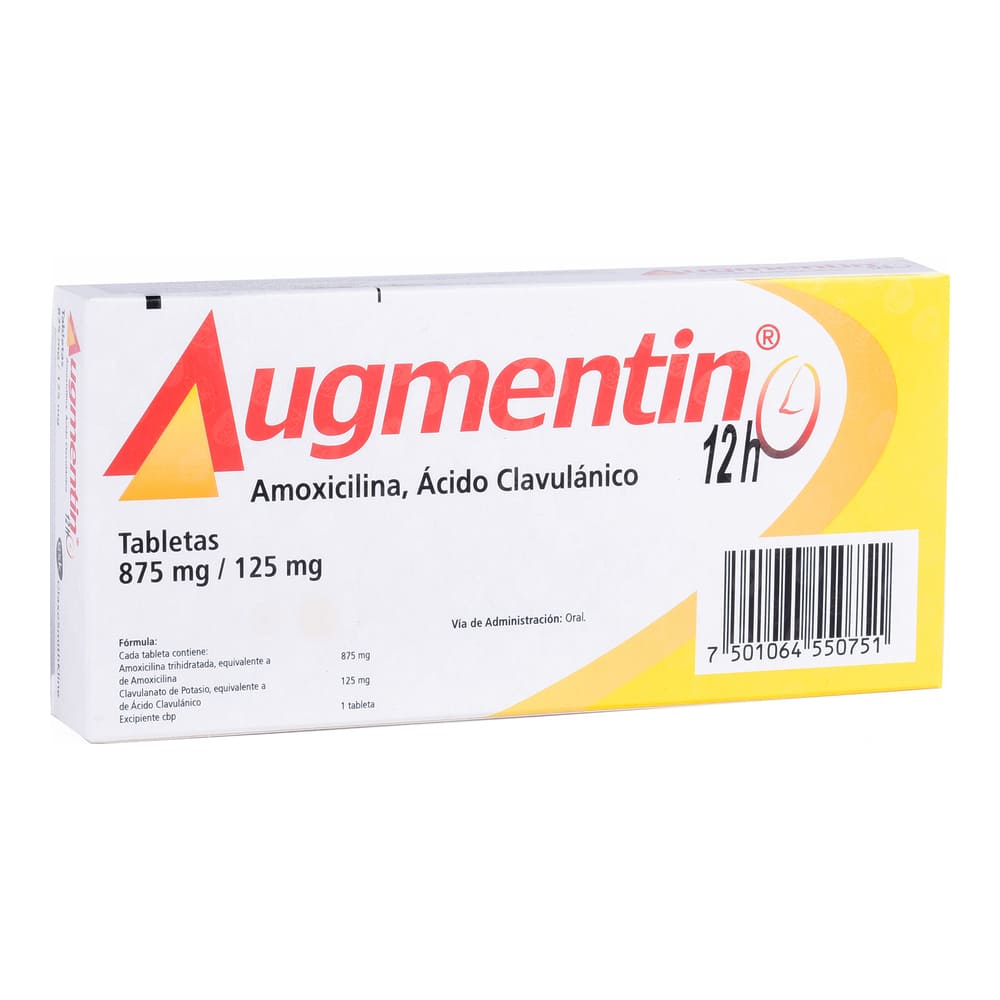 AUGMENTIN 12H 875/125MG TABLETAS C/10
