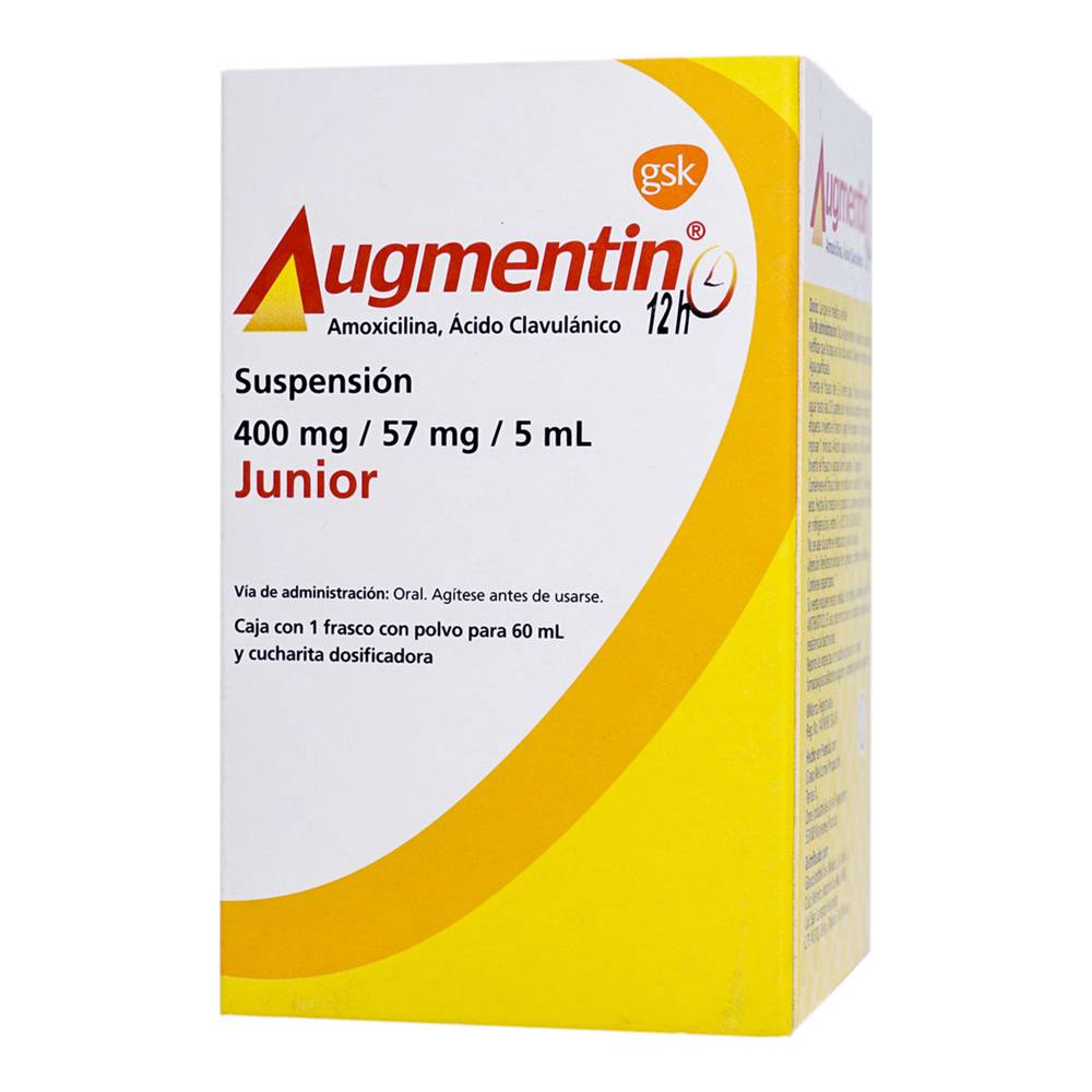 AUGMENTIN 12H JUNIOR 400MG SUSPENSION 60ML