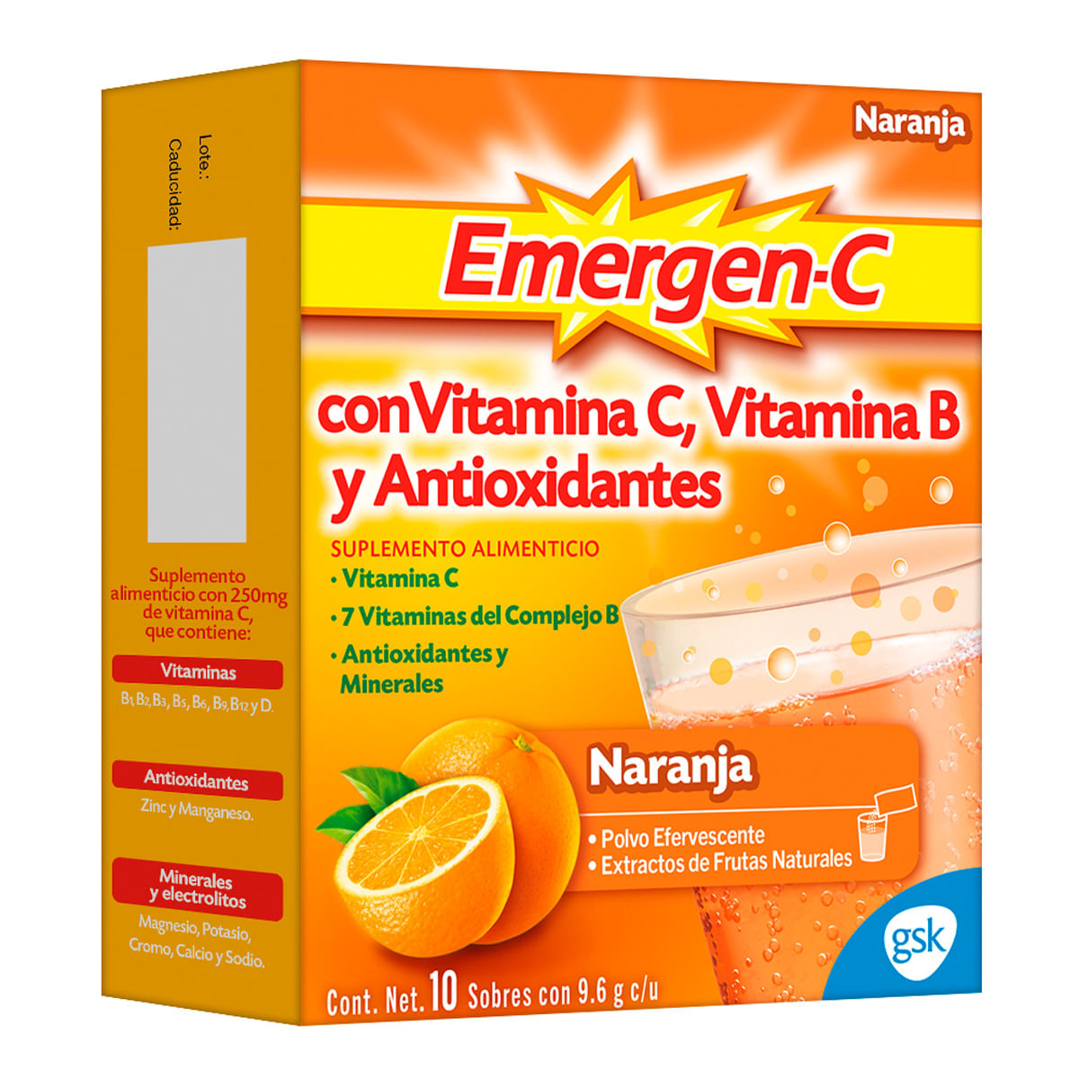 EMERGEN-C NARANJA SOBRES C/10