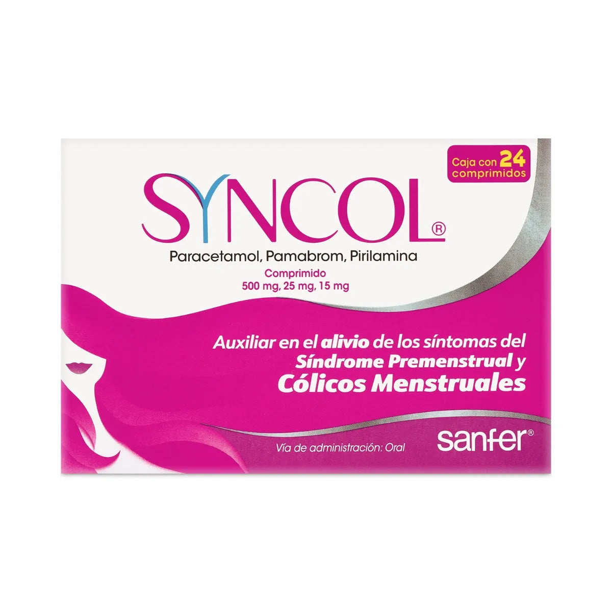 SYNCOL 500/25/15MG COMPRIMIDOS C/24